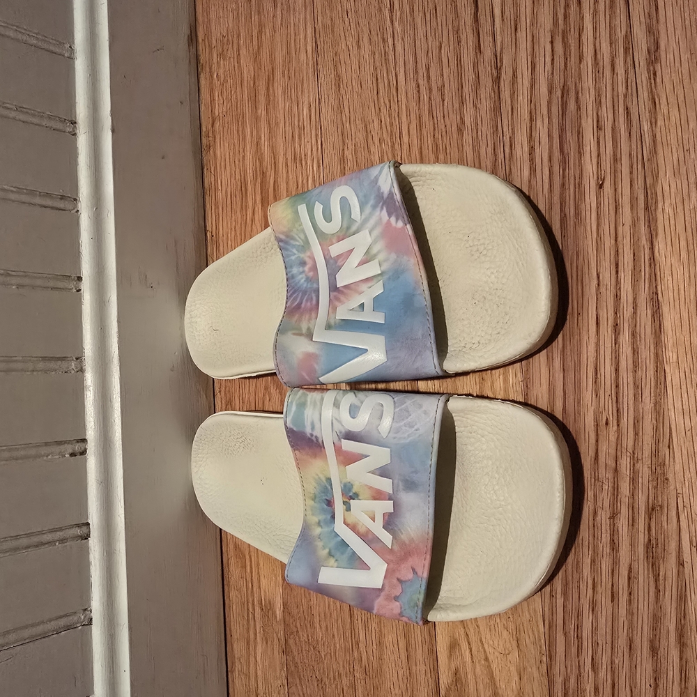 Vans Womens Tie-Dye Slide Sandals